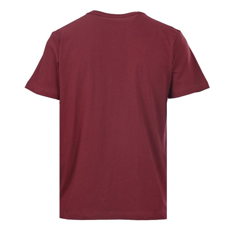 Dior Signature Script Embroidered Burgundy T-Shirt view