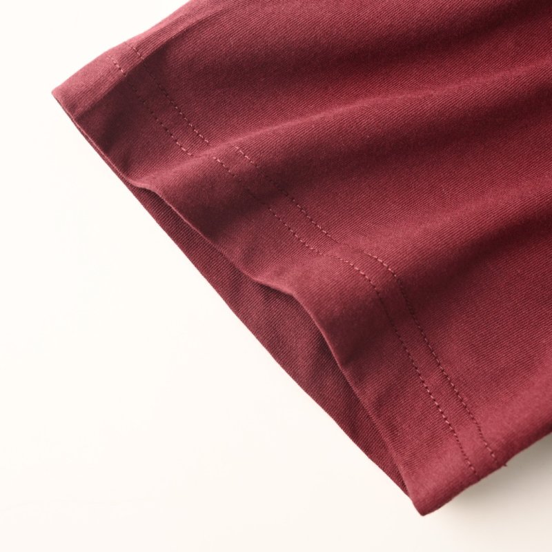 Dior Signature Script Embroidered Burgundy T-Shirt view