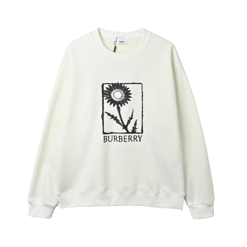 Burberry Sunflower Logo White Hoodie view