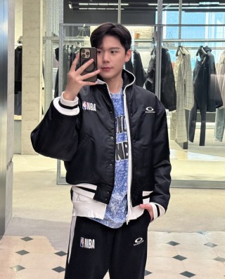 Balenciaga NBA Black Puffer Jacket view 2