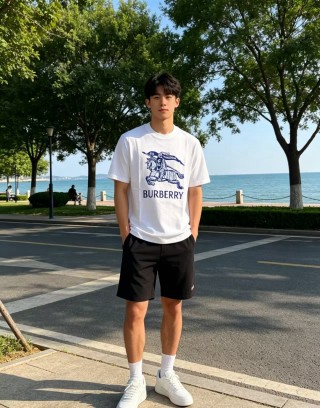 Burberry Equestrian Knight White T-Shirt view 4