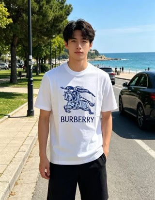 Burberry Equestrian Knight White T-Shirt view 5