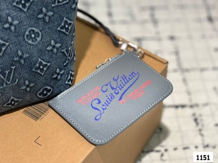 Louis Vuitton Denim Monogram Bucket Bag Blue view 2