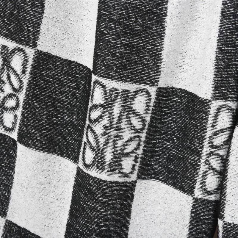 Black & White Checkerboard Knit Shorts view