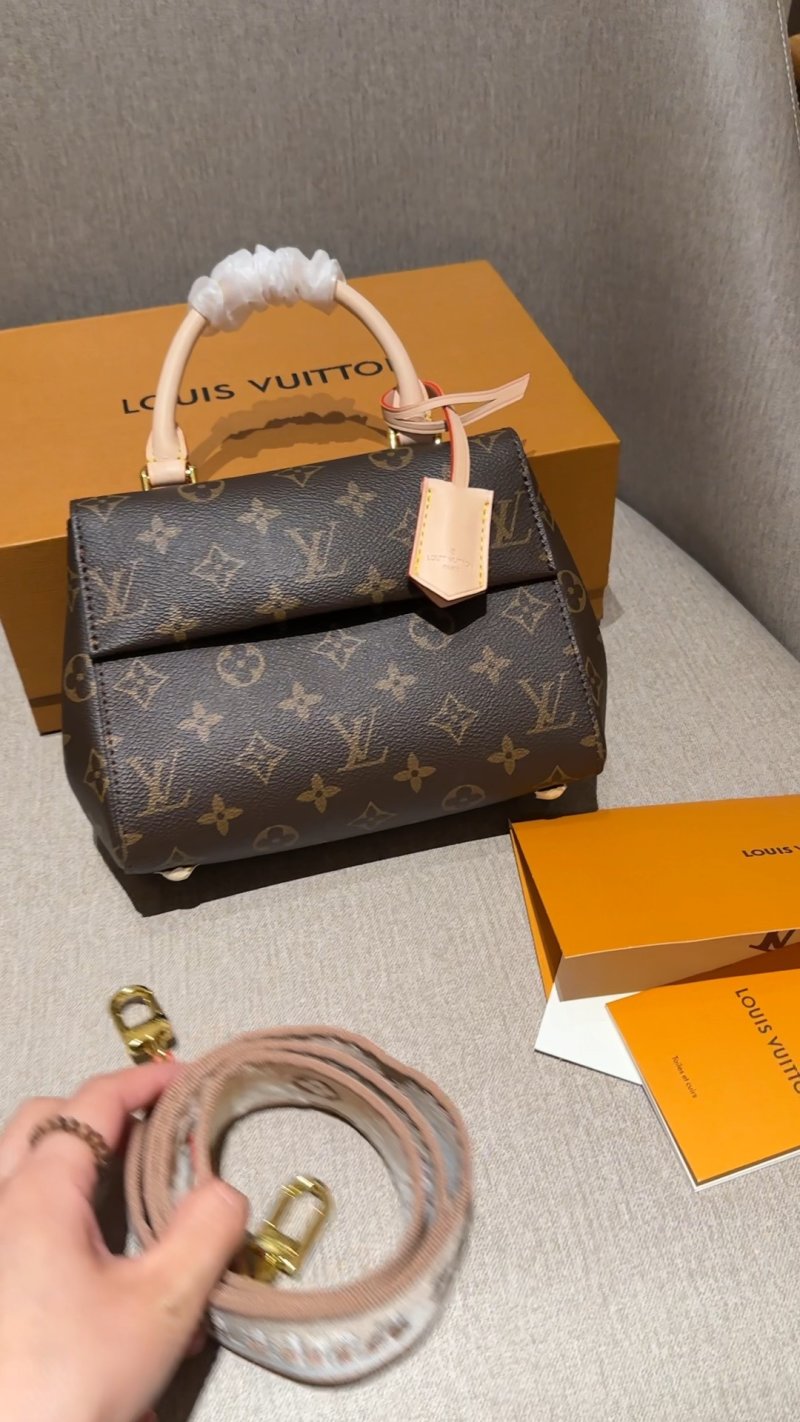 Louis Vuitton Monogram Canvas Top Handle Bag Beige