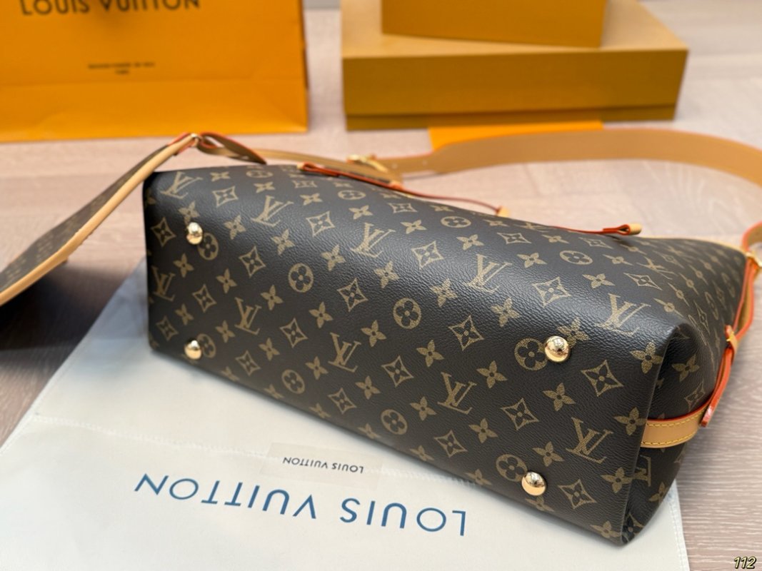 Louis Vuitton Monogram Carryall Tote Bag - Brown view