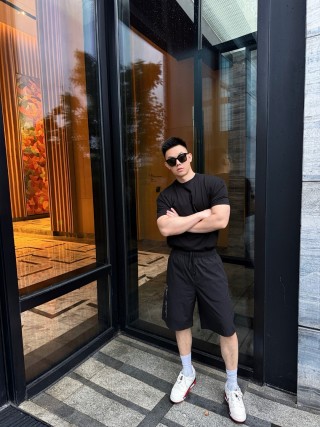 Dior Atelier Monogram Black Shorts view 6