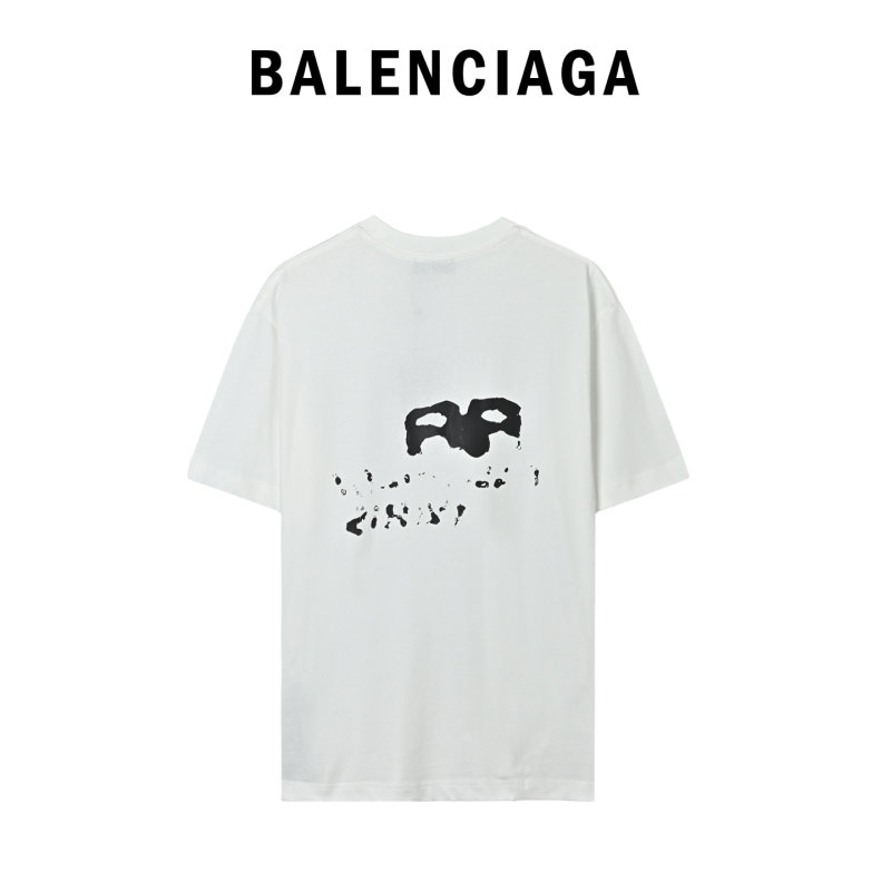 Balenciaga Paris Graffiti White T-Shirt view