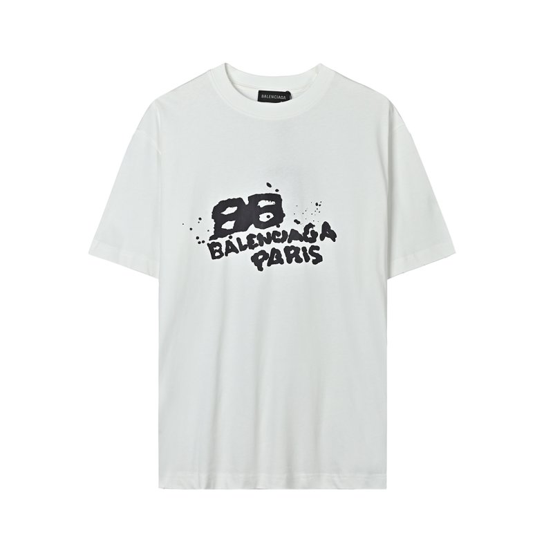 Balenciaga Paris Graffiti White T-Shirt view