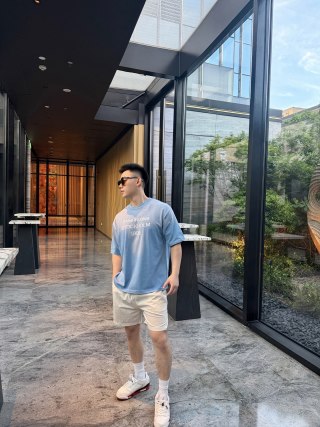 Acne Studios Stockholm 1996 Logo T-Shirt Light Blue view 2