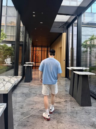 Acne Studios Stockholm 1996 Logo T-Shirt Light Blue view 3