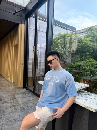 Acne Studios Stockholm 1996 Logo T-Shirt Light Blue view 7