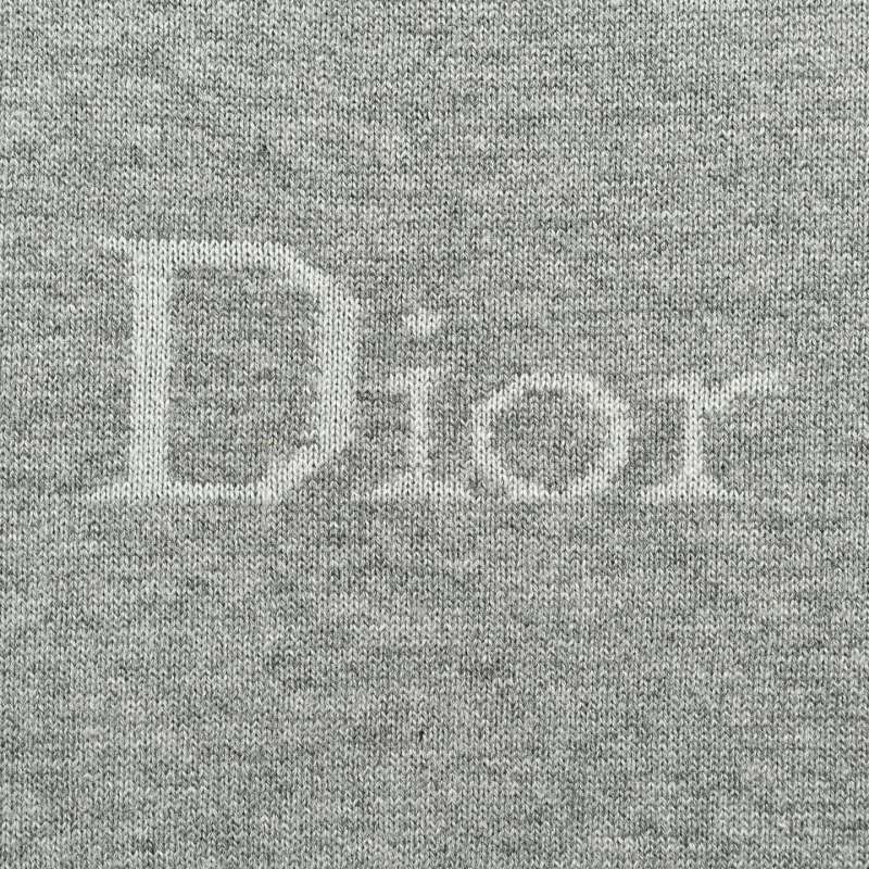 Dior Grey Chest Logo Short Sleeve T-Shirt view