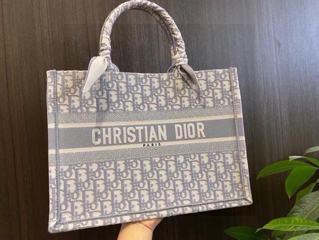Dior Book Tote Bag 36cm Beige Canvas view