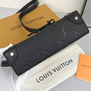Louis Vuitton Steamer Monogram Crossbody Bag Black view 8