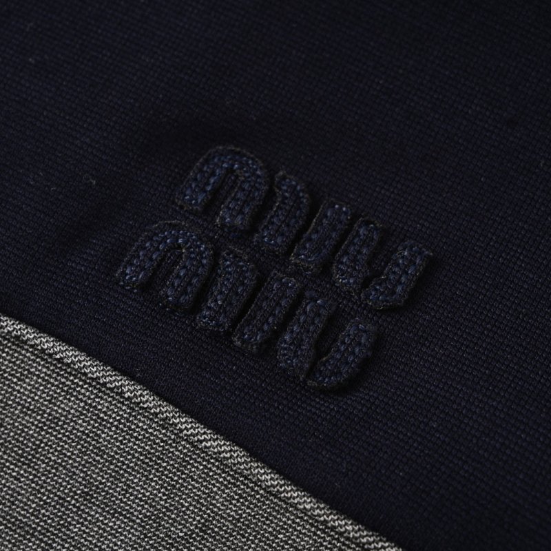 Navy & Grey Colorblock Quarter-Zip Track Jacket view