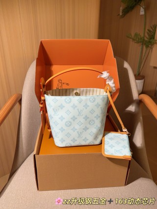 Louis Vuitton All In BB Bucket Bag Orange Monogram Canvas view 4