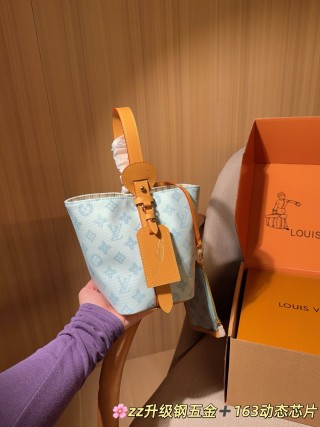 Louis Vuitton All In BB Bucket Bag Orange Monogram Canvas view 6