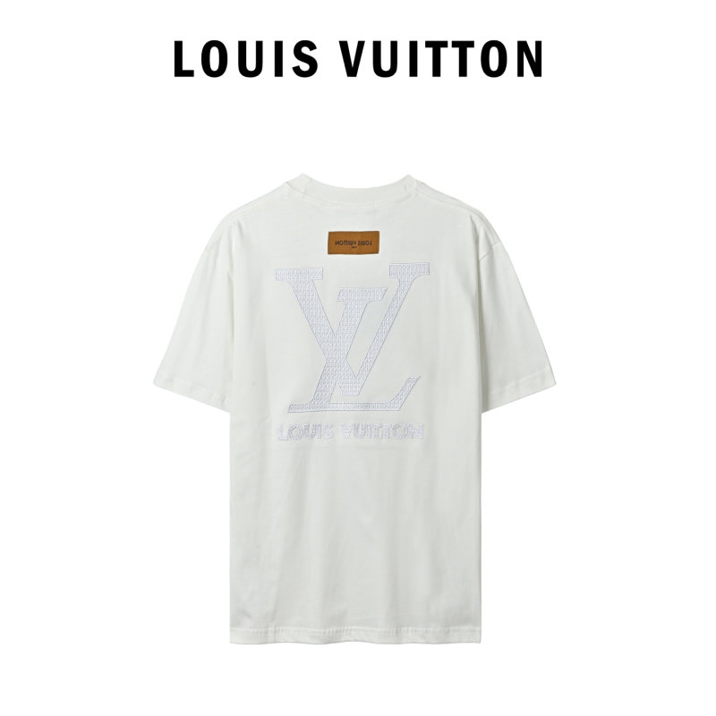 Louis Vuitton LV Monogram Embroidered White T-Shirt view