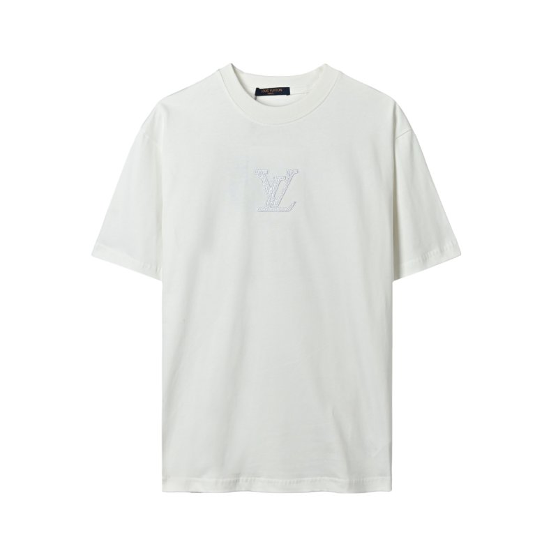 Louis Vuitton LV Monogram Embroidered White T-Shirt view
