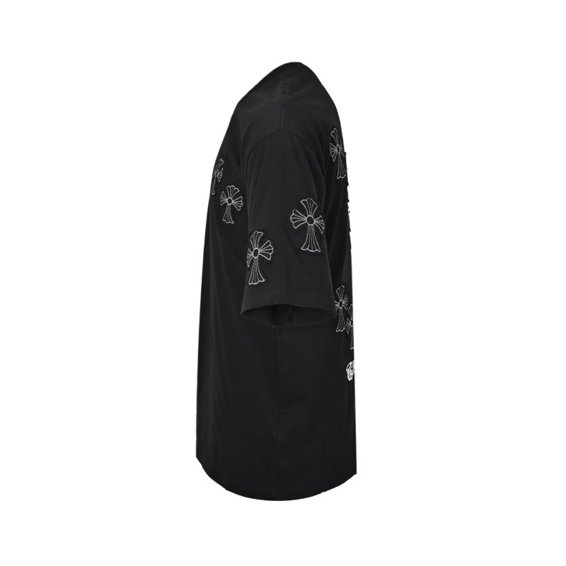 Chrome Hearts Black Cross Embroidered Short Sleeve T-Shirt view