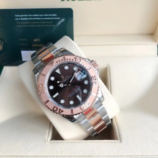 Rolex Yacht-Master 40mm Two-Tone Chocolate Dial Watch view 2