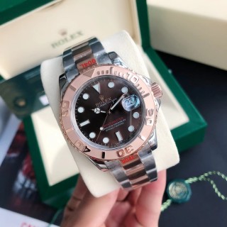 Rolex Yacht-Master 40mm Two-Tone Chocolate Dial Watch view 4