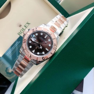 Rolex Yacht-Master 40mm Two-Tone Chocolate Dial Watch view 5