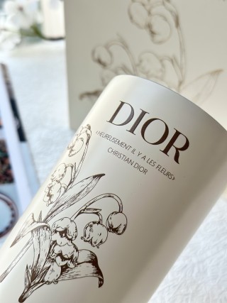 Dior Lily of the Valley Ceramic Cup - Cream White view 4