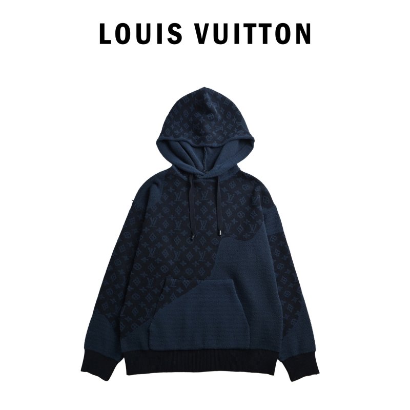 Louis Vuitton Monogram Navy Zip Hoodie view