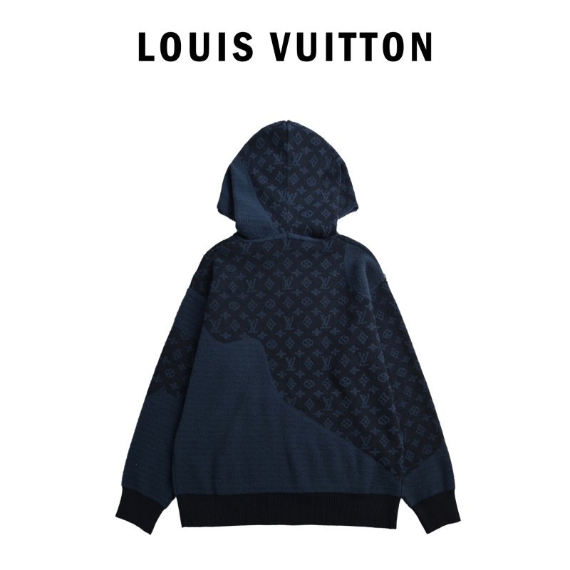 Louis Vuitton Monogram Navy Zip Hoodie view