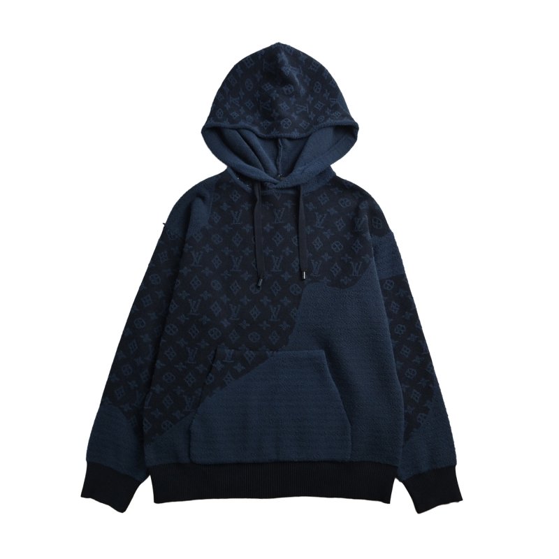 Louis Vuitton Monogram Navy Zip Hoodie view