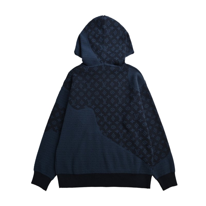 Louis Vuitton Monogram Navy Zip Hoodie view