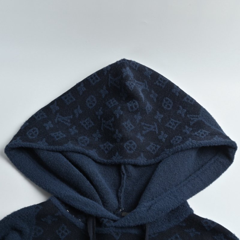 Louis Vuitton Monogram Navy Zip Hoodie view