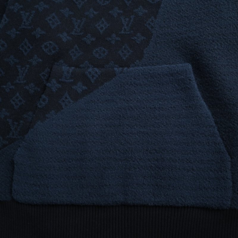 Louis Vuitton Monogram Navy Zip Hoodie view