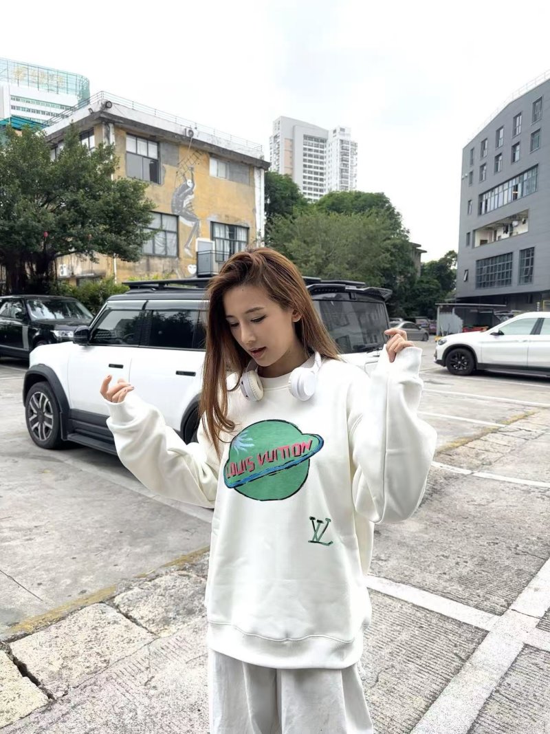 Louis Vuitton Planet Graphic White Hoodie