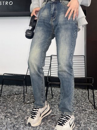 Mid-Rise Slim Fit Denim Jeans - Medium Wash view 2