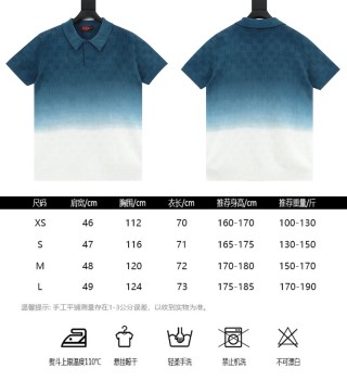Gucci GG Gradient Knit Polo Shirt Navy to White view 10