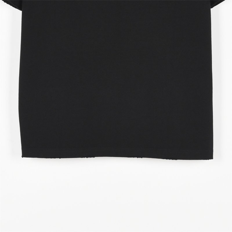 Black Graphic Cityscape T-Shirt with Pink Script Print view