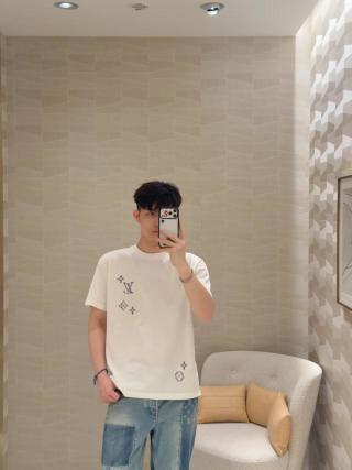 Cream Short Sleeve Graphic T-Shirt with Star Print view 9