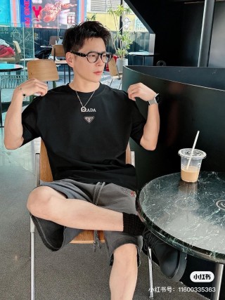 Prada Black Logo T-Shirt view 3