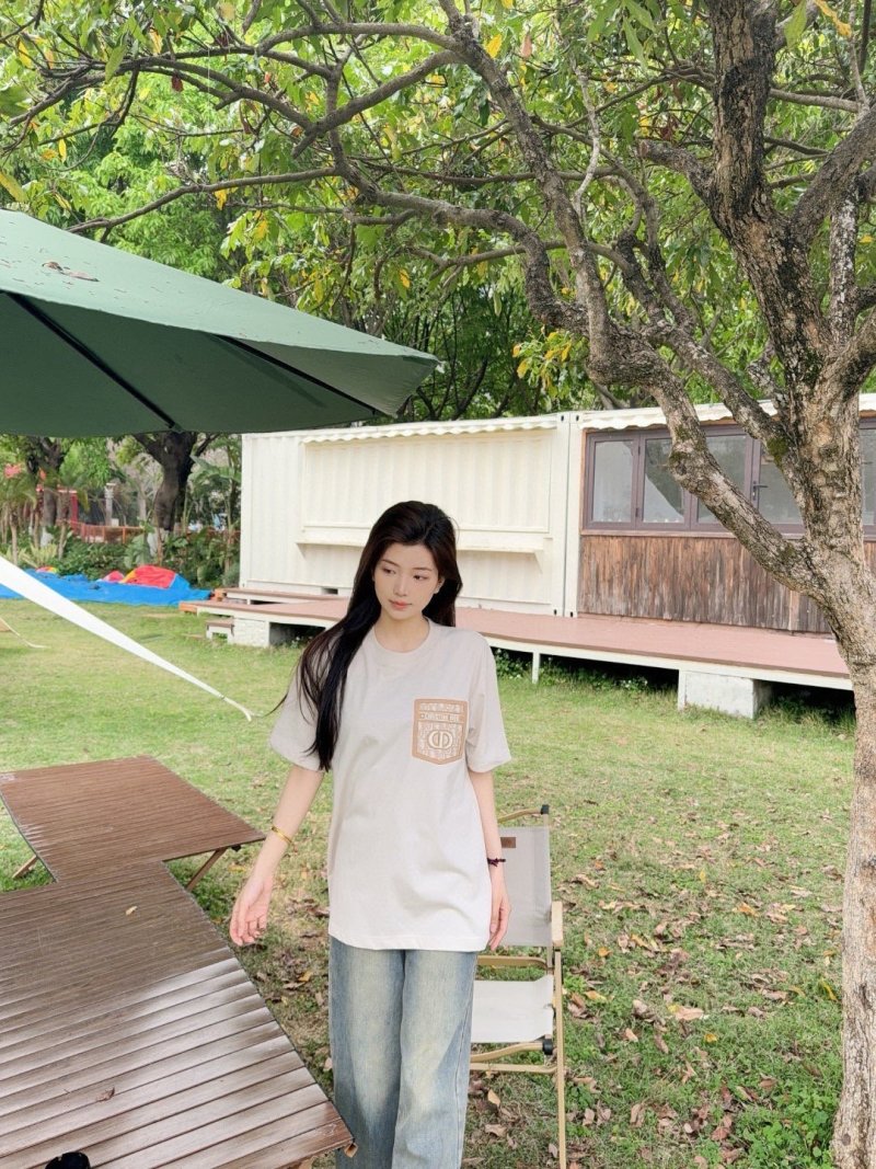 Dior Beige Logo Pocket T-Shirt