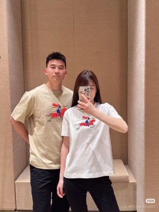 Burberry EKD Embroidered White T-Shirt view 3