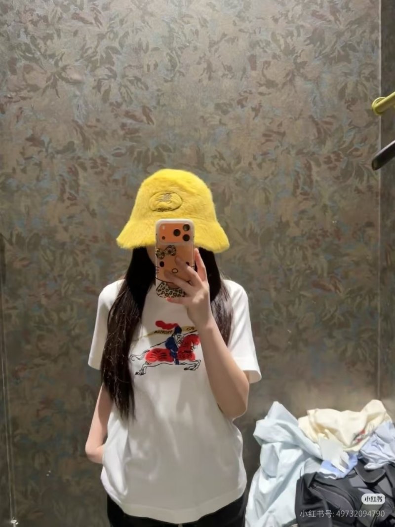 Burberry EKD Embroidered White T-Shirt view