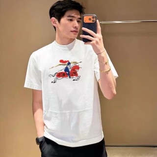 Burberry EKD Embroidered White T-Shirt view 7