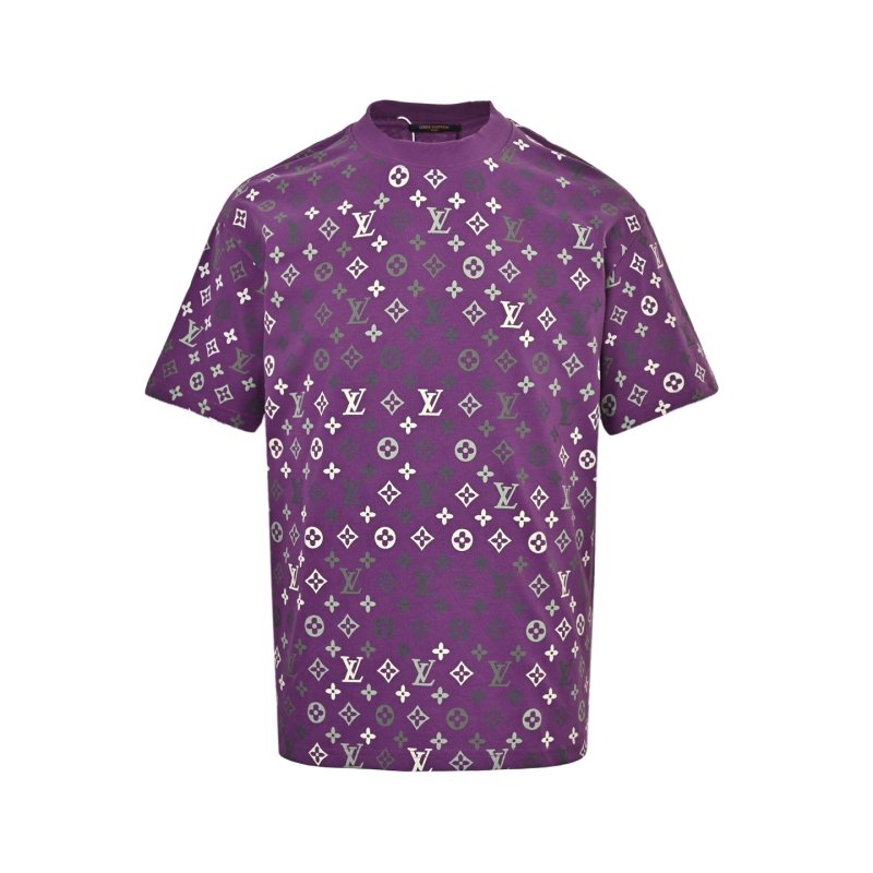 Louis Vuitton Monogram Purple Short Sleeve T-Shirt view