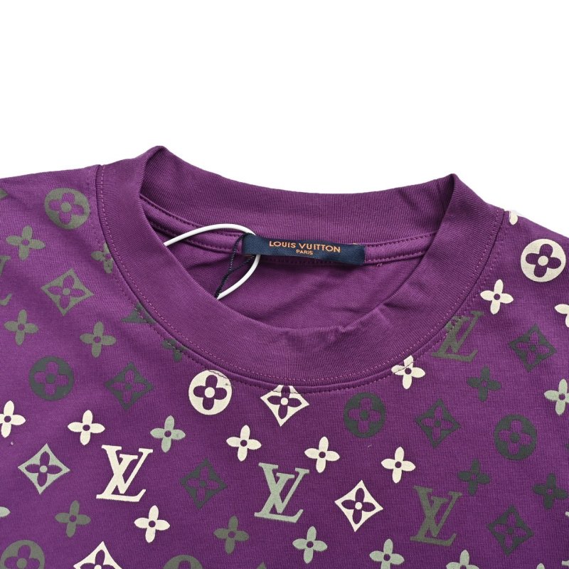 Louis Vuitton Monogram Purple Short Sleeve T-Shirt view