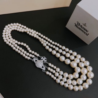 Vivienne Westwood Saturn Pearl Multi-Strand Necklace view 5
