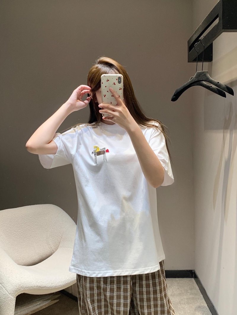 Dolce & Gabbana White Embroidered Llama T-Shirt view
