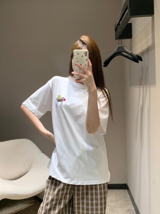 Dolce & Gabbana White Embroidered Llama T-Shirt view 5